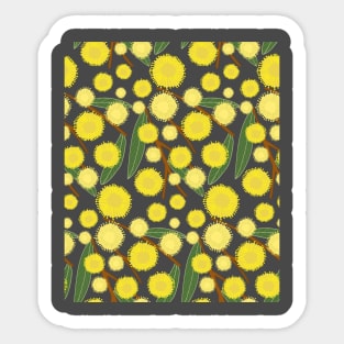 Australia Golden Wattle Flower Country Sticker